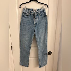 Abercrombie high rise dad jeans